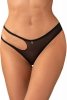 Obsessive Figi stringi otwarte Saturis czarne